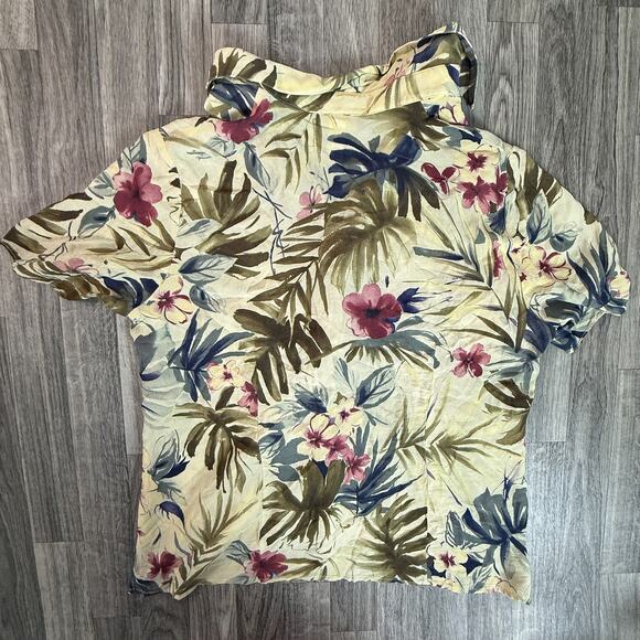 Jones New York Floral Tropical Button Up Blouse Women’s Top - Picture 4 of 4